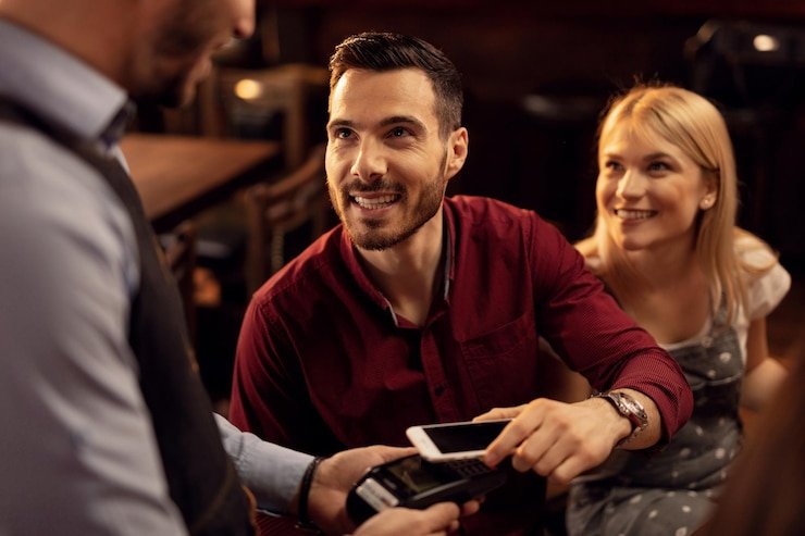 Pengguna mobile membaca bantuan deposit