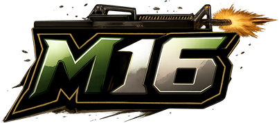 Logo m16 di navigasi utama
